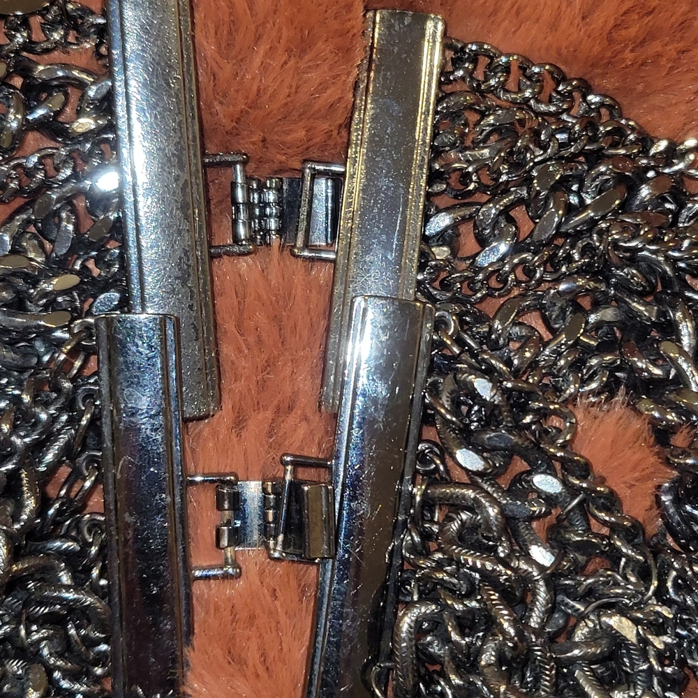 Express Silver Tone Chain Necklace And Bracelet Set - Picture 3 of 8